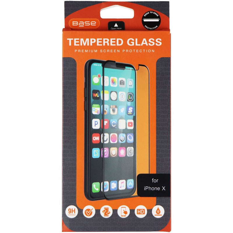 Base Edge to Edge Premium Tempered Glass for Apple iPhone Xs/X - Clear - Base - Simple Cell Shop, Free shipping from Maryland!