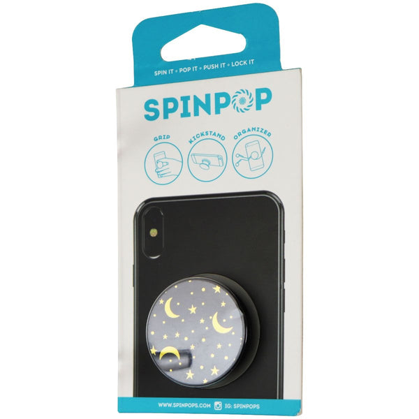 SpinPop Grip & Stand for Phones and Tablets - Gold Moon/Stars - SpinPop - Simple Cell Shop, Free shipping from Maryland!