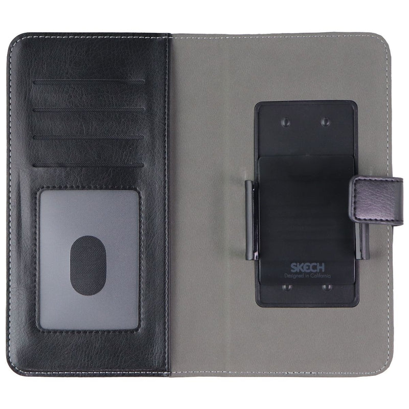 Skech Universal Wallet Folio Case for (5.3 to 6.5-inch) Smartphones - Black - Skech - Simple Cell Shop, Free shipping from Maryland!