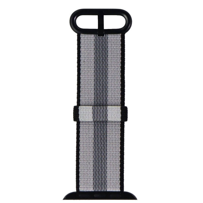 Apple 42mm Woven Nylon Clasp for 42 & 44mm Apple Watch Bands - Black/Gray Stripe - Apple - Simple Cell Shop, Free shipping from Maryland!
