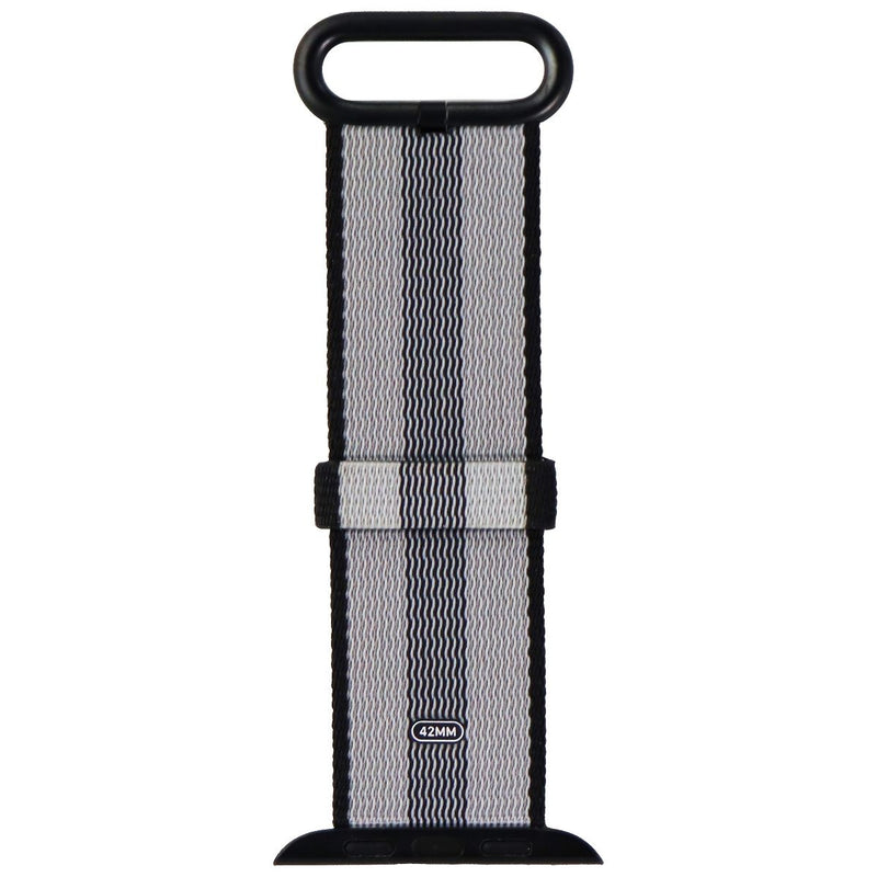 Apple 42mm Woven Nylon Clasp for 42 & 44mm Apple Watch Bands - Black/Gray Stripe - Apple - Simple Cell Shop, Free shipping from Maryland!