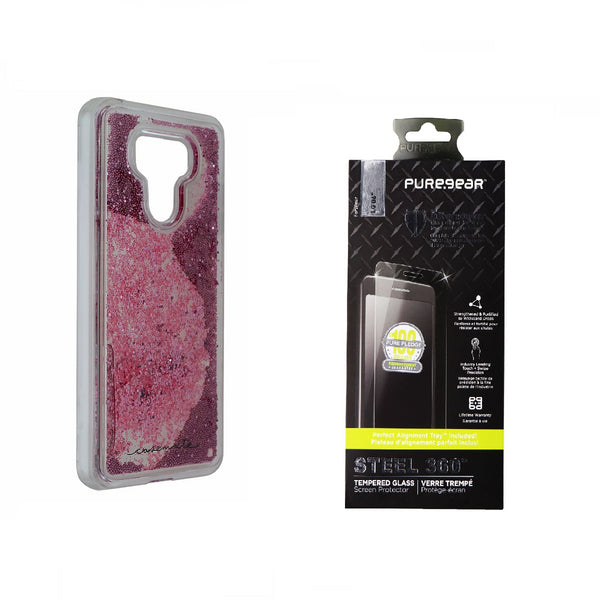 Case-Mate Pink Glitter Case + PureGear Tempered Glass Screen Protector for LG G6 - Case-Mate - Simple Cell Shop, Free shipping from Maryland!