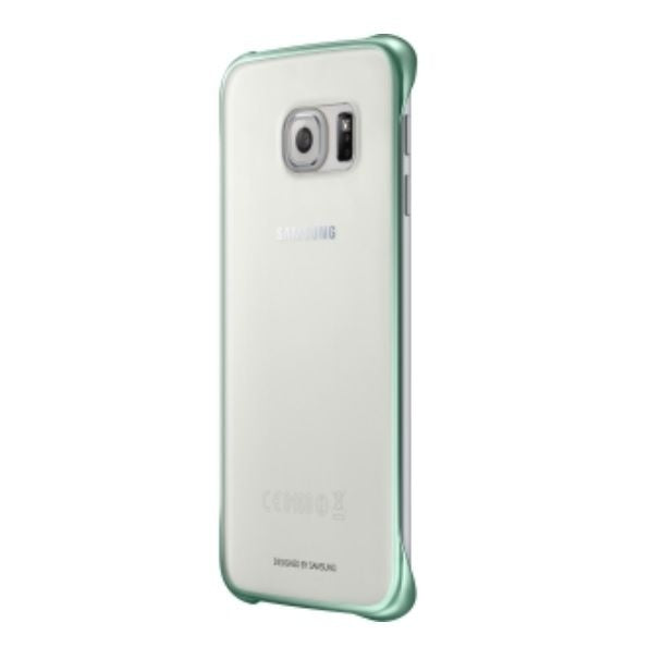 Samsung Protective Cover for Samsung Galaxy S6 Edge smartphone - Clear / Green - Samsung - Simple Cell Shop, Free shipping from Maryland!