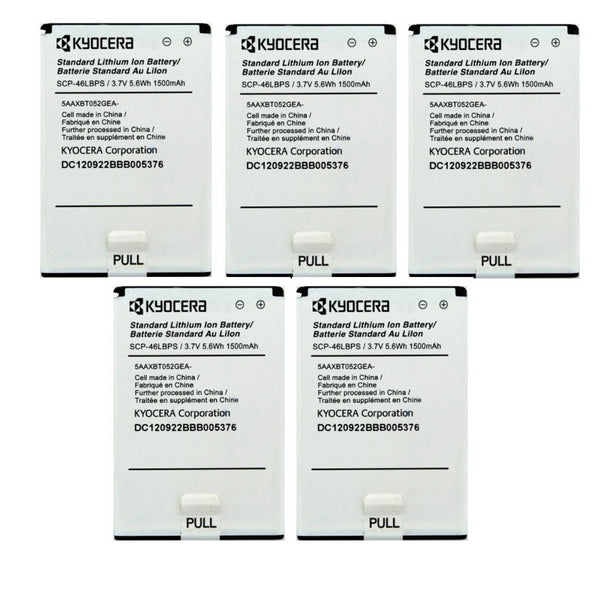 KIT 5x Kyocera Replacement 1,500mAh OEM Battery for C5170 - White (SCP-46LBPS) - Kyocera - Simple Cell Shop, Free shipping from Maryland!