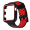Protective Case Band for Apple Watch 42mm and 44mm All Series - Black/Red - Unbranded - Simple Cell Shop, Free shipping from Maryland!