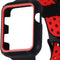 Protective Case Band for Apple Watch 42mm and 44mm All Series - Black/Red - Unbranded - Simple Cell Shop, Free shipping from Maryland!