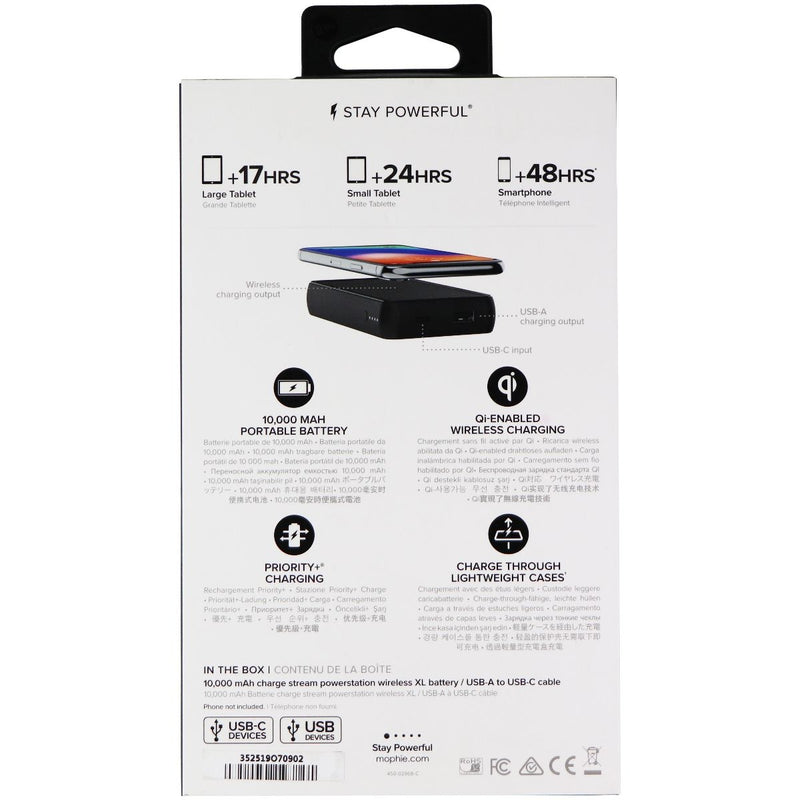 Mophie Charge Stream Powerstation Wireless XL (10,000mAh) - Black (401101510) - Mophie - Simple Cell Shop, Free shipping from Maryland!