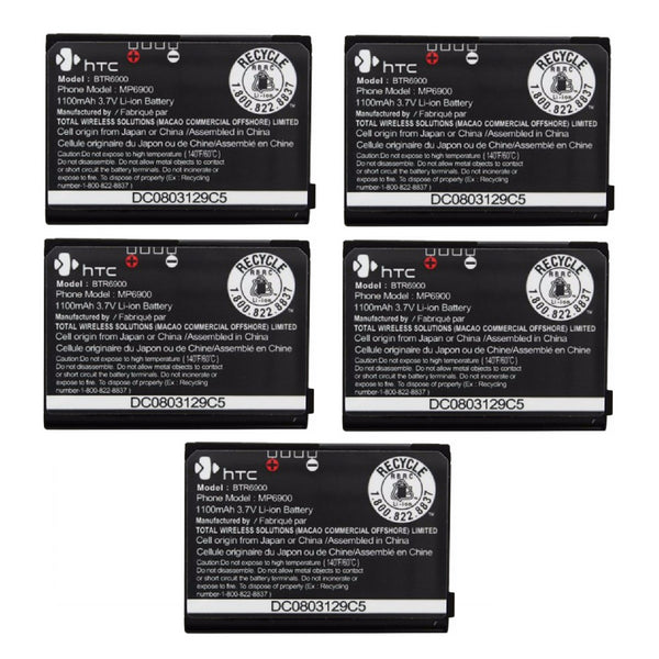 KIT 5x HTC Rechargeable 1,100mAh OEM Battery (BTR6900) for XV6900 - HTC - Simple Cell Shop, Free shipping from Maryland!
