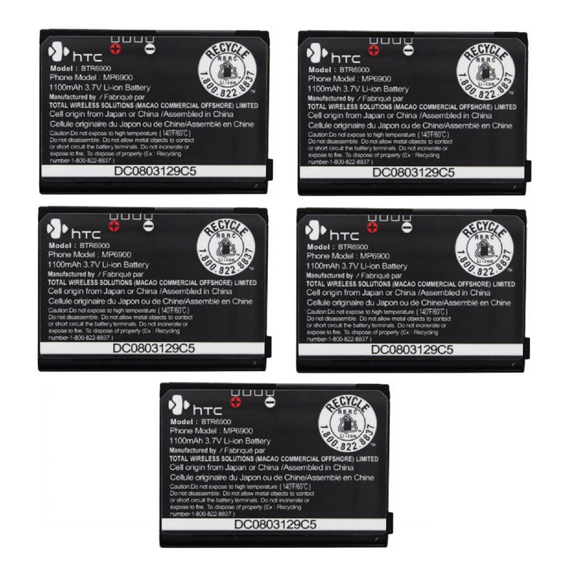 KIT 5x HTC Rechargeable 1,100mAh OEM Battery (BTR6900) for XV6900 - HTC - Simple Cell Shop, Free shipping from Maryland!