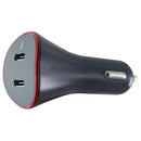 PureGear USB PD Series 36W Dual USB-C Car Charger - Gray / Red - PureGear - Simple Cell Shop, Free shipping from Maryland!
