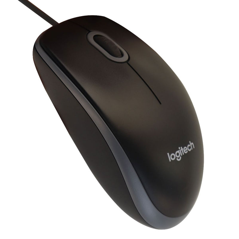 Logitech B100 800dpi Optical Basics 3-button Ambidextrous USB Mouse - Black/Gray - Logitech - Simple Cell Shop, Free shipping from Maryland!