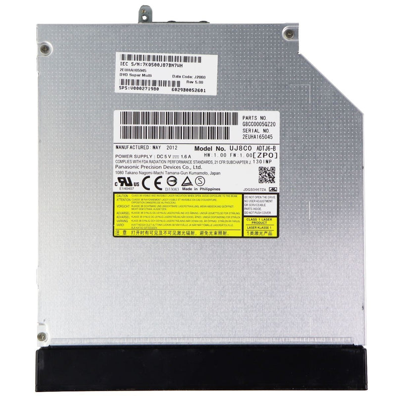 Panasonic (UJ8CO) Slim SATA DVD Optical Drive - May 2012 / 1.6-Amp - Panasonic - Simple Cell Shop, Free shipping from Maryland!