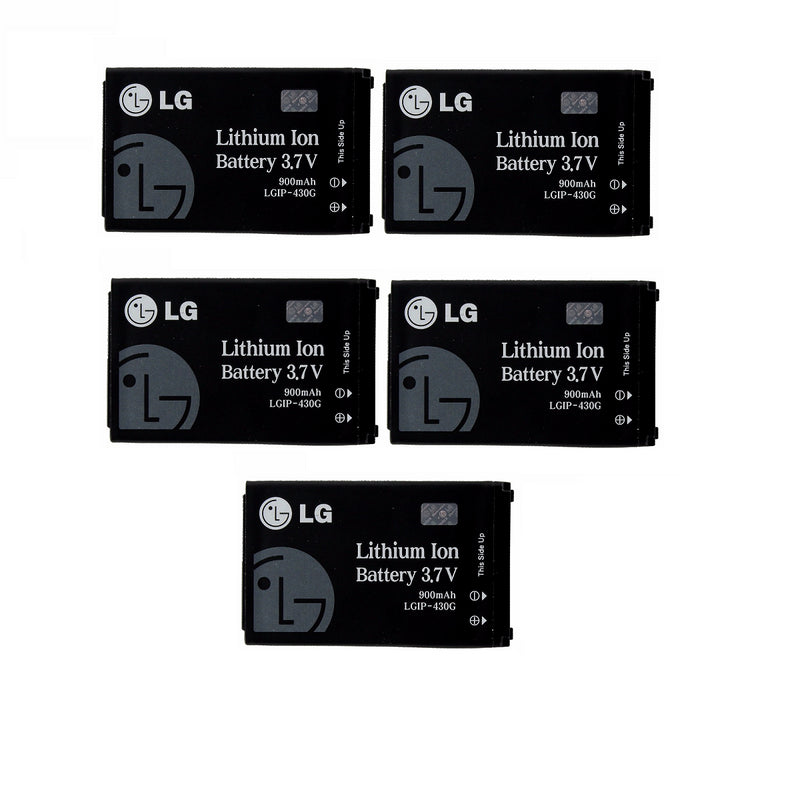 KIT 5x LG LGIP-430G 900 mAh Replacement Battery for Shine/CU720/CF360/KS500 - LG - Simple Cell Shop, Free shipping from Maryland!