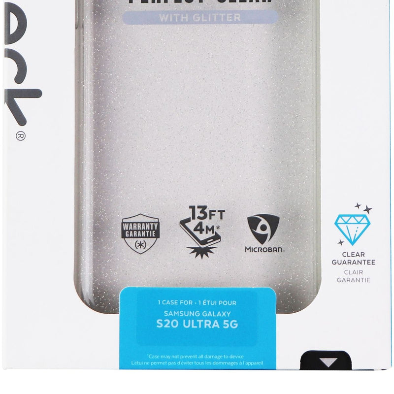 Speck Presidio Perfect-Clear Case for Galaxy S20 Ultra 5G - Clear/Silver Glitter - Speck - Simple Cell Shop, Free shipping from Maryland!