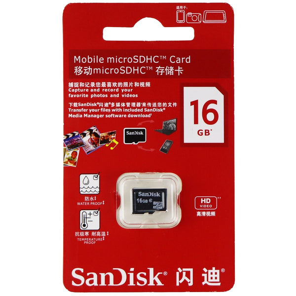 SanDisk Mobile microSDHC Card for Photos and Video - 16GB - SanDisk - Simple Cell Shop, Free shipping from Maryland!