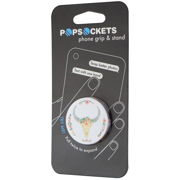 PopSockets Collapsible Grip & Stand for Phones and Tablets - Boho Skull / White - PopSockets - Simple Cell Shop, Free shipping from Maryland!