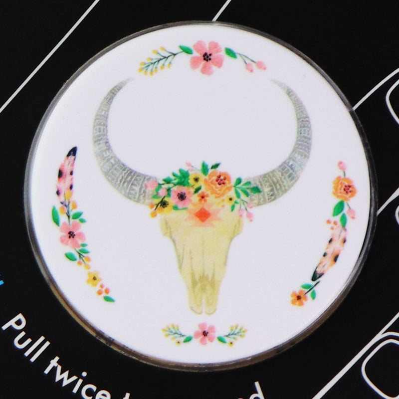PopSockets Collapsible Grip & Stand for Phones and Tablets - Boho Skull / White - PopSockets - Simple Cell Shop, Free shipping from Maryland!