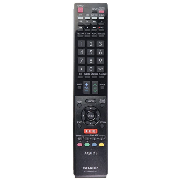 Sharp Aquos OEM Remote Control with Netflix Button - Black (60154000-579-G) - SHARP - Simple Cell Shop, Free shipping from Maryland!