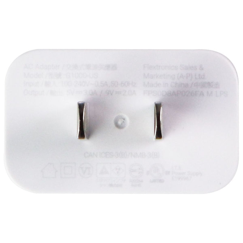 Google (G1000-US) 18W  Fast Adapter for USB-C Devices - White