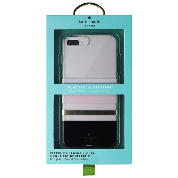 Kate Spade Flexible Hard Case for iPhone 8 Plus/7 Plus - Clear/Charlotte Stripe - Kate Spade - Simple Cell Shop, Free shipping from Maryland!