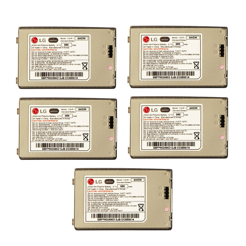 KIT 5x LG 950 mAh Replacement Battery (LGLP-AHGM) for LG Voyager - LG - Simple Cell Shop, Free shipping from Maryland!