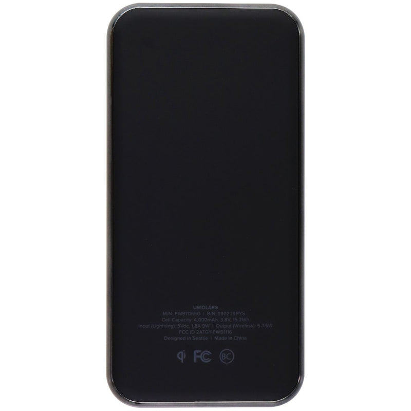 ubiolabs 4,000mAh Portable Wireless Charger for iPhone & Apple Watch - Black - ubiolabs - Simple Cell Shop, Free shipping from Maryland!