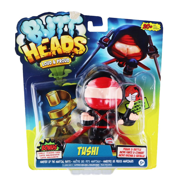 WowWee Buttheads - Tushi (Ninja) - Interactive Farting Figurine - WowWee - Simple Cell Shop, Free shipping from Maryland!
