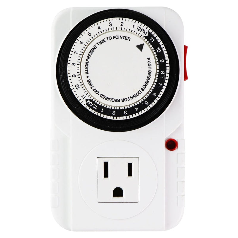 24 Hour Plug-in Indoor Timer Grounded AC 1725W 1/2 HP (FD60-U1) - Unbranded - Simple Cell Shop, Free shipping from Maryland!