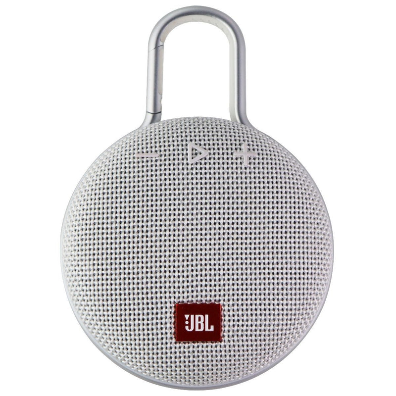 JBL Clip 3 Waterproof Portable Bluetooth Speaker - White
