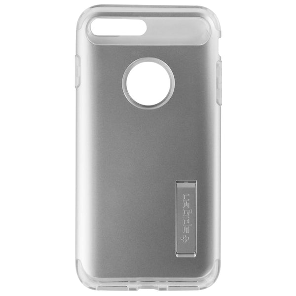 Spigen Slim Armor Series Dual Layer Case for iPhone 8 Plus/7 Plus - Silver/Clear - Spigen - Simple Cell Shop, Free shipping from Maryland!
