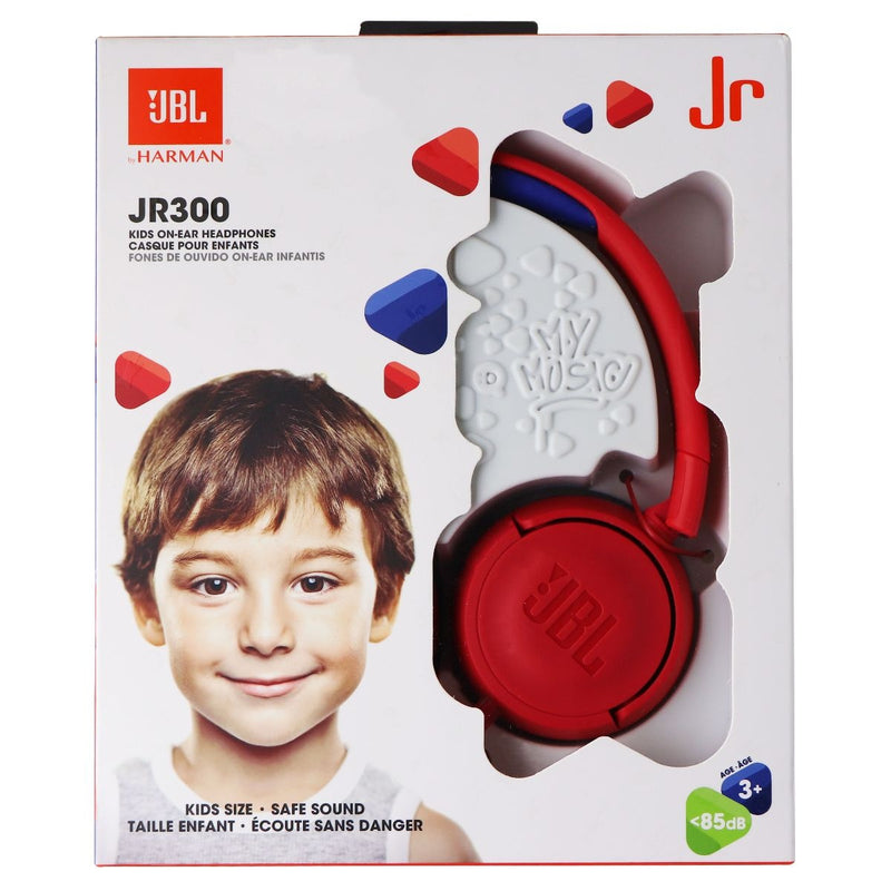 Motivering Ambitiøs Række ud JBL JR 300 On-Ear Headphones for Kids with Safe Sound Technology - Red