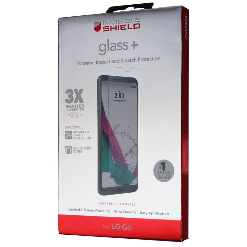 ZAGG (Glass+) Tempered Glass Screen Protector for LG G6 - Clear - Zagg - Simple Cell Shop, Free shipping from Maryland!