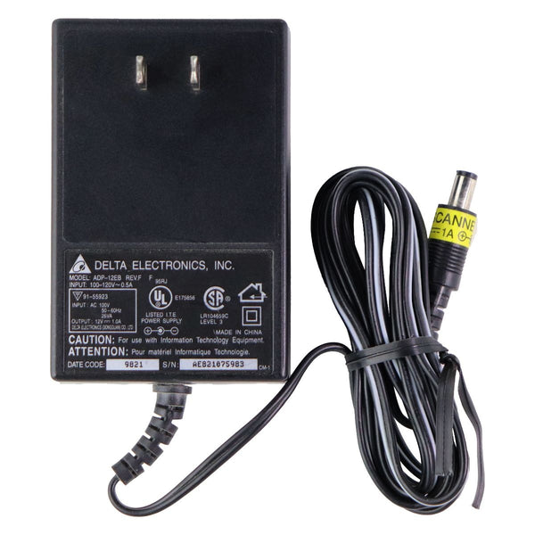 Delta (12V/1A) AC Adapter Wall Charger - Black (ADP-12EB REV.F) - Delta Electronics - Simple Cell Shop, Free shipping from Maryland!