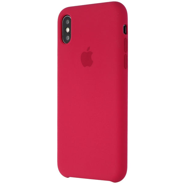 Apple Silicone Case (MQT82ZM/A) for iPhone Xs / iPhone X - Rose Red - Apple - Simple Cell Shop, Free shipping from Maryland!