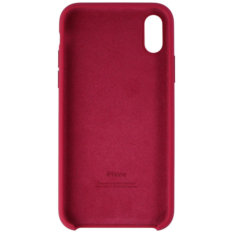 Apple Silicone Case (MQT82ZM/A) for iPhone Xs / iPhone X - Rose Red - Apple - Simple Cell Shop, Free shipping from Maryland!