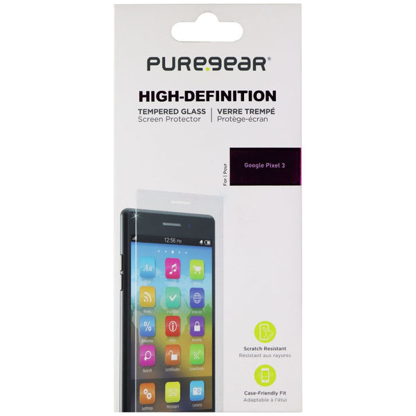 PureGear HD Tempered Glass Screen Protector for Google Pixel 3 - Clear - PureGear - Simple Cell Shop, Free shipping from Maryland!