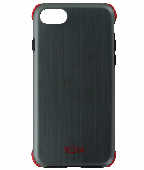TUMI Protection Hard Shell Case Cover for Apple iPhone 7 - Brushed Gunmetal/Red - Tumi - Simple Cell Shop, Free shipping from Maryland!