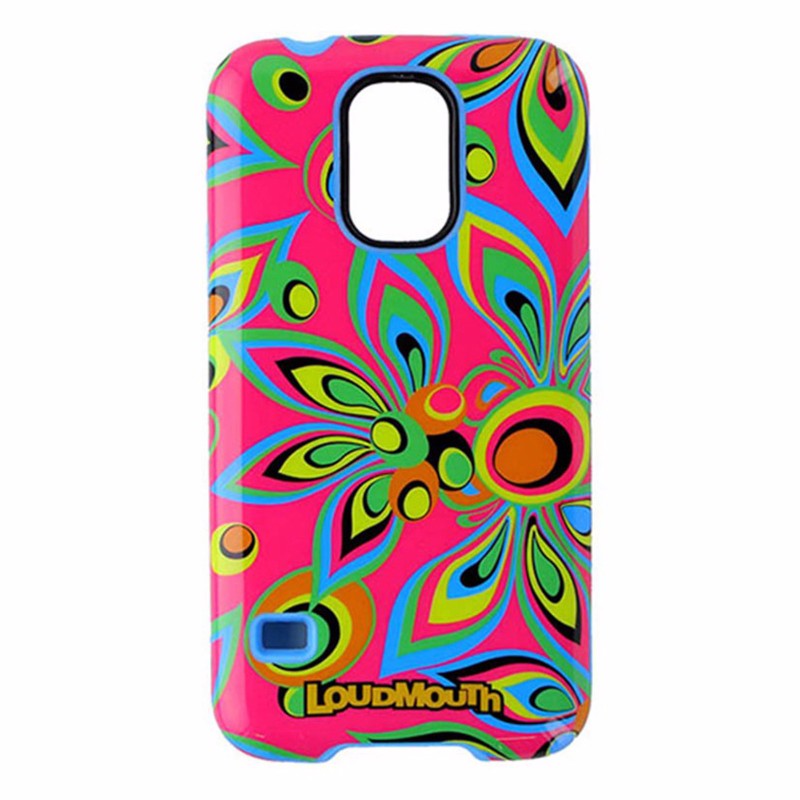 M-Edge LoudMouth Hybrid Case for Samsung Galaxy S5 - Pink / Multi-Neon / Blue - M-Edge - Simple Cell Shop, Free shipping from Maryland!