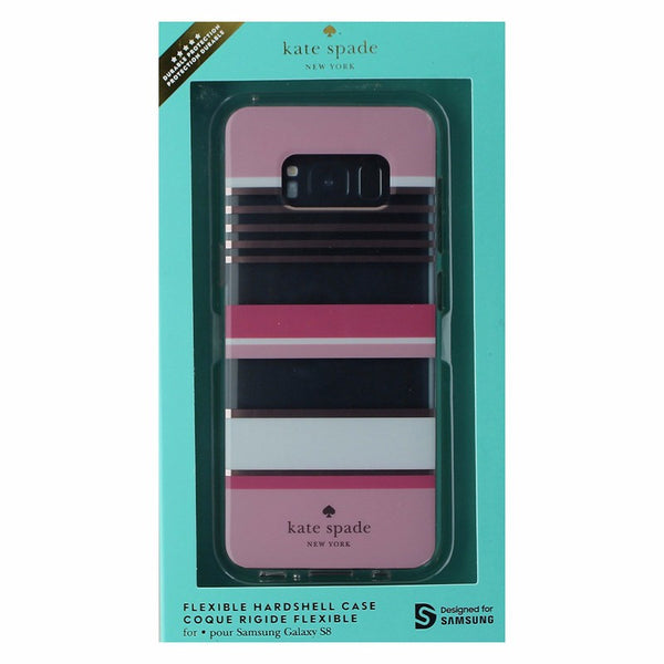 Kate Spade Flexible Hardshell Case for Samsung Galaxy S8 - Clear / Pink Stripes - Kate Spade - Simple Cell Shop, Free shipping from Maryland!