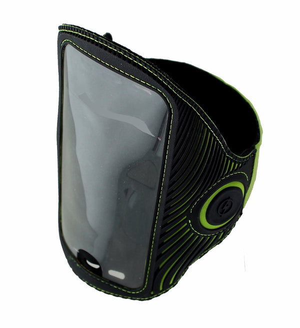 Griffin LightRunner Flashing ArmBand for Phones up to 5.5 inch - Black / Green - Griffin - Simple Cell Shop, Free shipping from Maryland!