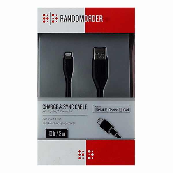 Random Order (IP5-DATA3MBK-RO) 10Ft Charge and Sync Cable for iPhones - Random Order - Simple Cell Shop, Free shipping from Maryland!