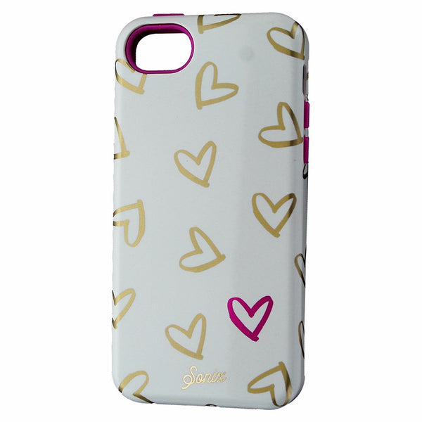 Sonix Inlay Dual Layer Case for Apple iPhone 5C - White/Pink - Heart to Heart - Sonix - Simple Cell Shop, Free shipping from Maryland!