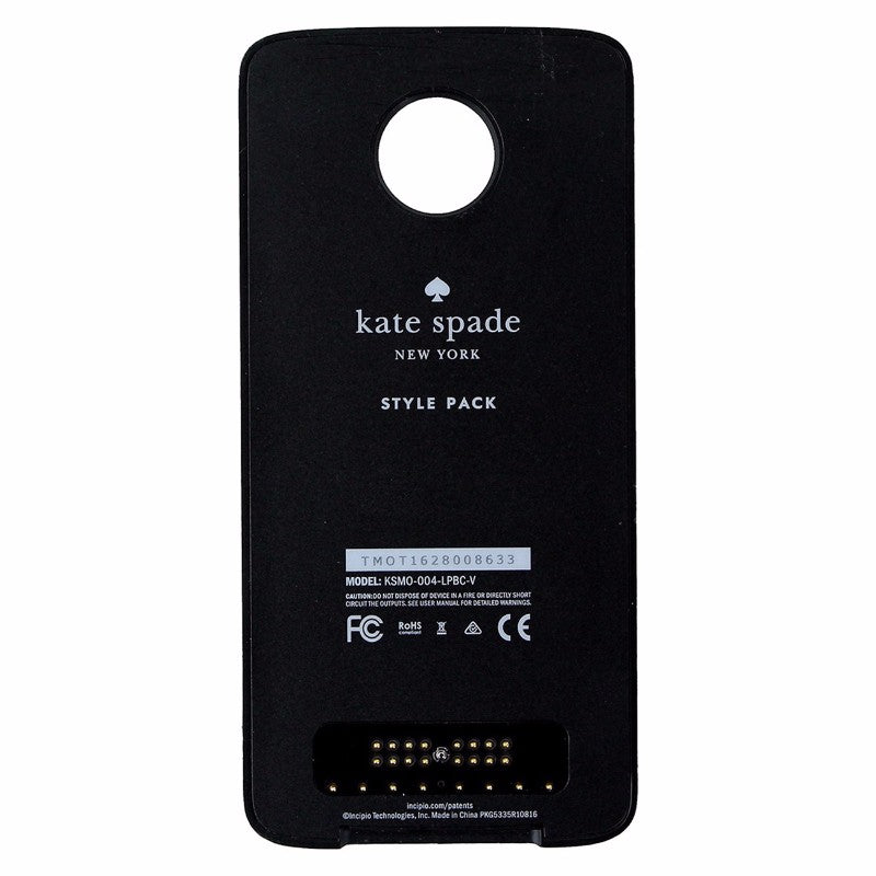 Kate Spade Style Pack Mod for Motorola Moto Z / Moto Z Force - Black/White Dots - Kate Spade - Simple Cell Shop, Free shipping from Maryland!