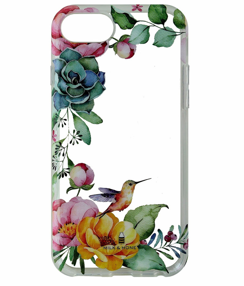 Milk & Honey Case for Apple iPhone 7 / 6s / 6 - Flowers & Humming Bird - Milk & Honey - Simple Cell Shop, Free shipping from Maryland!