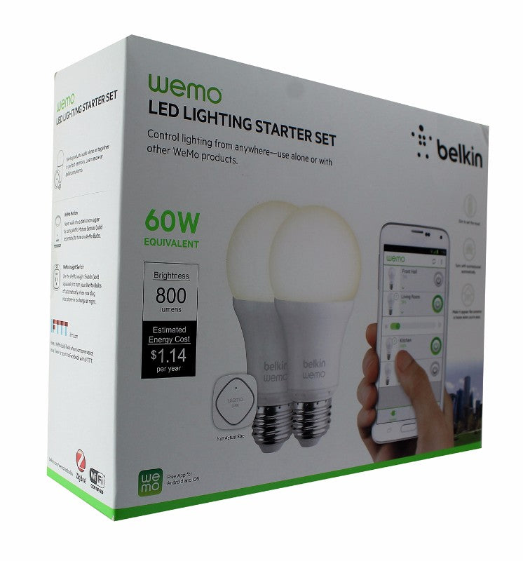 Belkin Wemo LED Lighting Starter Set - 2 Bulbs - White - Belkin - Simple Cell Shop, Free shipping from Maryland!