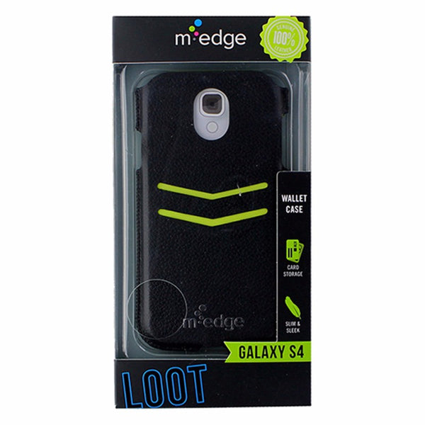 M-Edge Loot Series Leather Wallet Case for Samsung Galaxy S4 - Black / Yellow - M-Edge - Simple Cell Shop, Free shipping from Maryland!