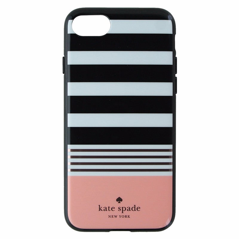 Kate Spade Flexible Hardshell for Apple iPhone 7- Stripe Black / White / Pink - Kate Spade - Simple Cell Shop, Free shipping from Maryland!