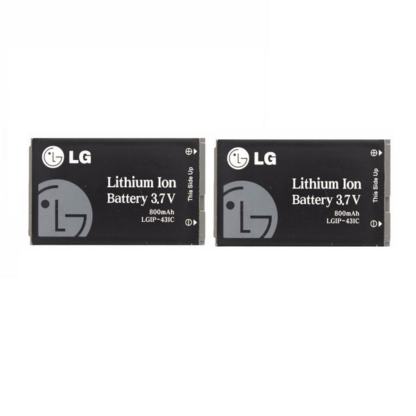 KIT 2x LG LGIP-431C 800 mAh Replacement Battery for LX410/UX145/VX145/AX140 - LG - Simple Cell Shop, Free shipping from Maryland!