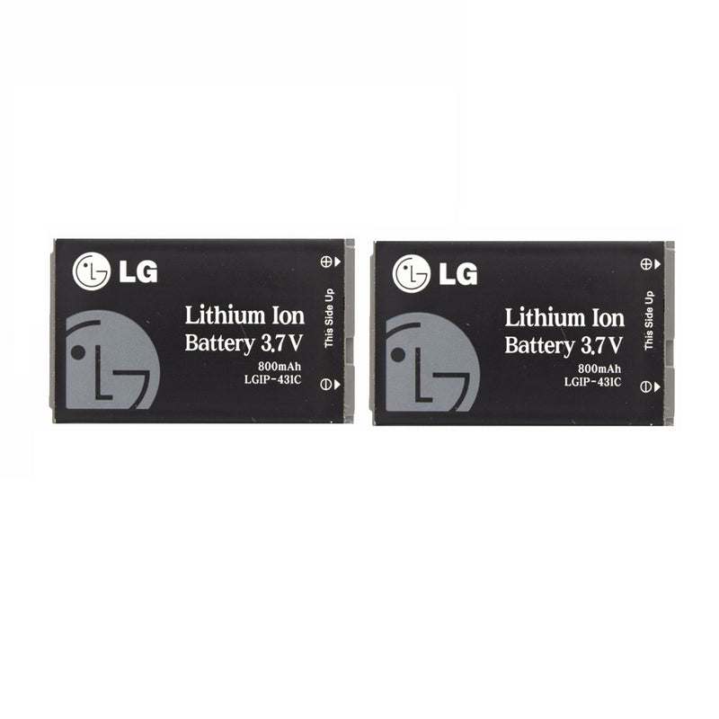 KIT 2x LG LGIP-431C 800 mAh Replacement Battery for LX410/UX145/VX145/AX140 - LG - Simple Cell Shop, Free shipping from Maryland!