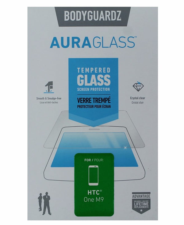 BodyGuardz Aura Glass Tempered Glass Screen Protector for HTC One M9 - Clear - BODYGUARDZ - Simple Cell Shop, Free shipping from Maryland!